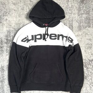 🔥Supreme FW17 🔥Black Blocked Hoodie🔥
